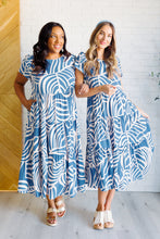 Load image into Gallery viewer, Surf Watch Tiered Midi Dress