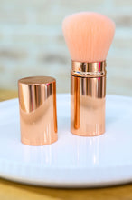 Load image into Gallery viewer, Rose Gold and Pink Telescopic Powder Brush