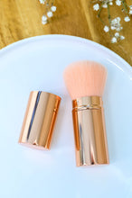 Load image into Gallery viewer, Rose Gold and Pink Telescopic Powder Brush