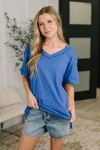 Load image into Gallery viewer, Thanks To You Relaxed Tee in Royal Blue