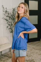 Load image into Gallery viewer, Thanks To You Relaxed Tee in Royal Blue