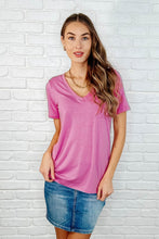 Load image into Gallery viewer, The Every Outfit Basic V-Neck Top in  Candy Pink