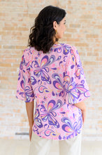 Load image into Gallery viewer, The Tropics V-Neck Top in Blush Multi