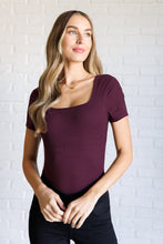 Load image into Gallery viewer, They're Not Like Us Square Neck Bodysuit in Cassis