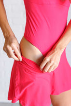 Load image into Gallery viewer, They're Not Like Us Square Neck Bodysuit in Flamingo Pink