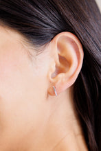Load image into Gallery viewer, Twin Sparkle Silver Stud Earrings