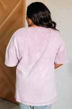 Load image into Gallery viewer, Unbothered Mineral Wash Top in Orchid Petal