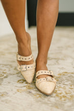Load image into Gallery viewer, Usual Pointy Toe Double Buckle Flat