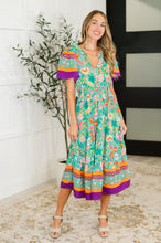 Load image into Gallery viewer, Wildflower Wish Gathered Tier Dress in Mint