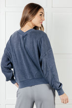 Load image into Gallery viewer, Rep Ready Mineral Wash French Terry Pullover in Blue