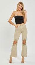 Load image into Gallery viewer, Raquel Distressed Straight Leg Sand Jeans by Risen