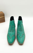 Load image into Gallery viewer, Kickin' Booties in Turquoise Suede