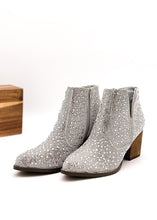 Load image into Gallery viewer, Shine Star Rhinestone Bootie in Silver
