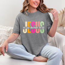 Load image into Gallery viewer, Way, Truth & Light in Grey Graphic Tee and Sweatshirt