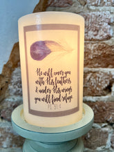 Load image into Gallery viewer, Psalm 91:4 Candle Sleeve
