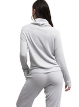 Load image into Gallery viewer, Cuddleblend Lounge Cowl Neck Top-Light Gray