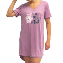 Load image into Gallery viewer, Good Morning Snooze Button Sleep Shirt
