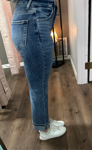 Evelyn Straight Leg Risen Jeans