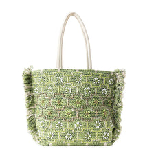 Load image into Gallery viewer, Garden Lattice Carryall Tote Bag
