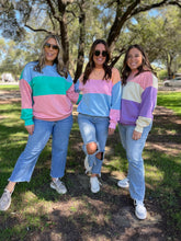 Load image into Gallery viewer, Finnley Colorblock Pullover in Four Colors
