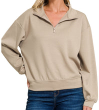 Load image into Gallery viewer, SCUBA HALF ZIP PULLOVER SWEATSHIRTS
