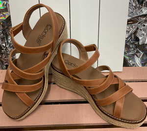 All Nighter Cognac Wedge