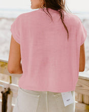 Load image into Gallery viewer, Floral Short Sleeve Sweater Top
