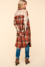 Load image into Gallery viewer, Flannel Plaid Oversized Shacket with Pockets
