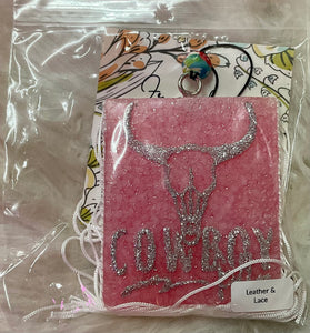 Pink Cowboy Fringe Freshie