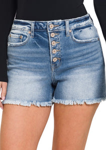 Jamie Button Fly Denim Shorts