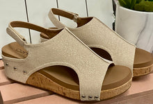 Load image into Gallery viewer, Volta Gold Shimmer Wedge
