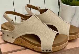 Volta Gold Shimmer Wedge
