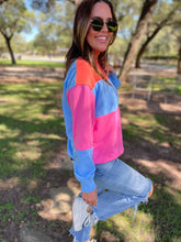 Load image into Gallery viewer, Finnley Colorblock Pullover in Four Colors
