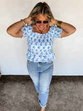 Load image into Gallery viewer, PREORDER: Essie Floral Smocked Top
