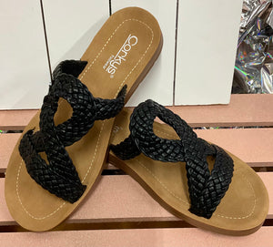 All Tangled Up Black Sandal
