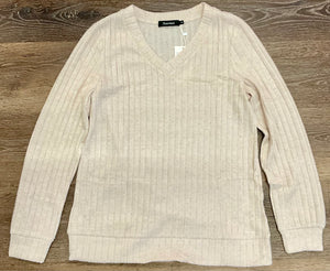 Weekend Vibes Ribbed Sweater