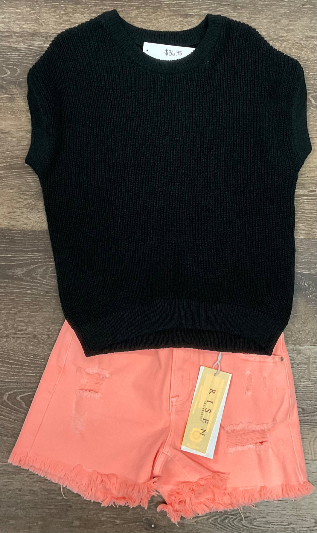 Midnight Flutter Sleeve Top