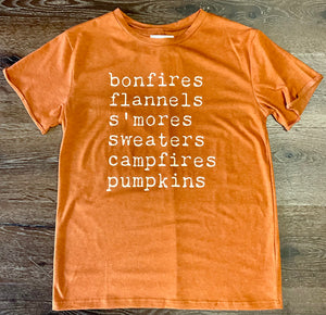 Bonfire, Pumpkin, & Flannels