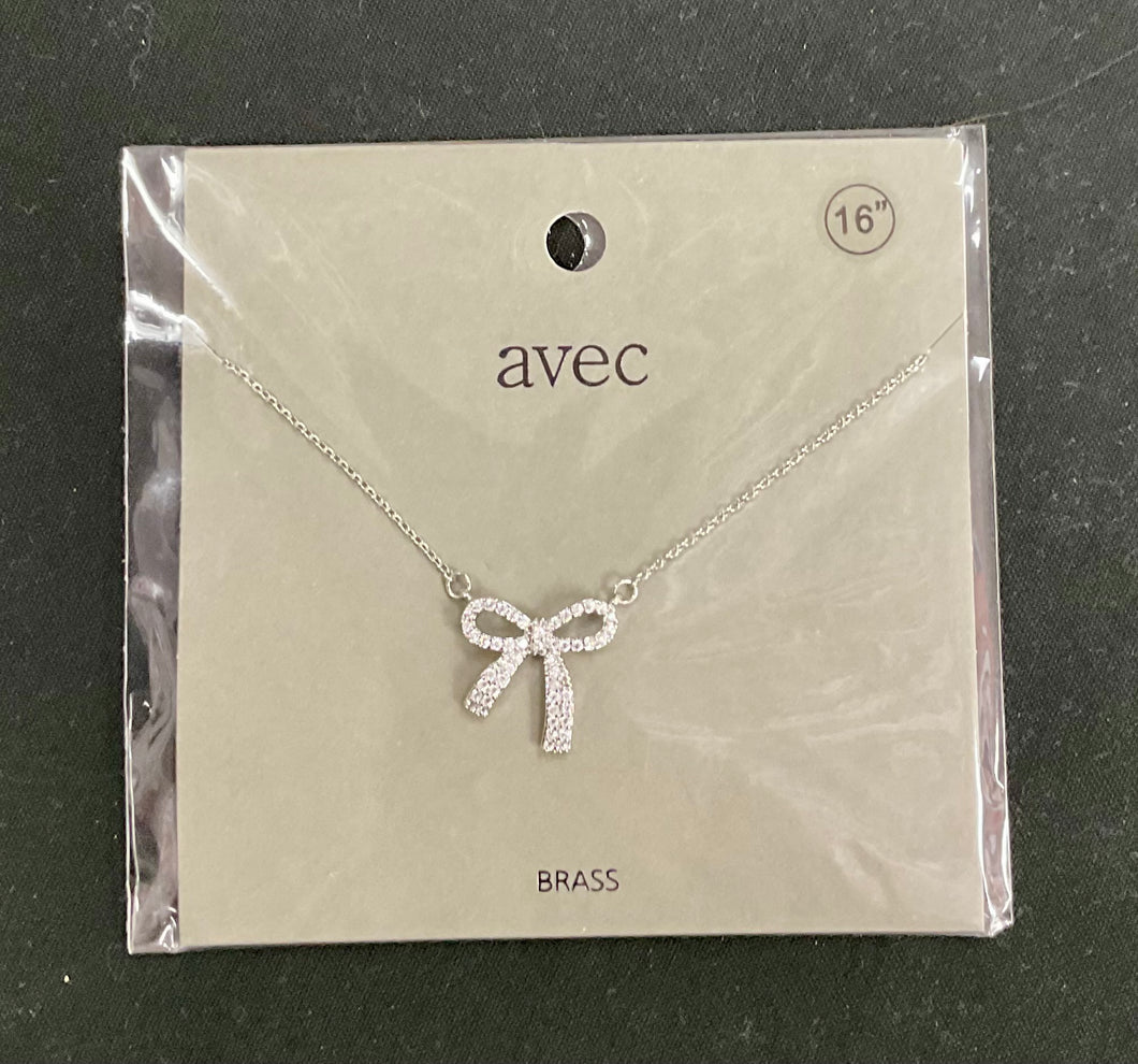 Bow Gem Necklace