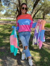 Load image into Gallery viewer, Finnley Colorblock Pullover in Four Colors

