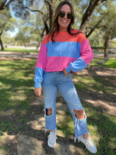 Load image into Gallery viewer, Finnley Colorblock Pullover in Four Colors
