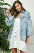 Load image into Gallery viewer, Dazzling Denim Rhinestone Jacket
