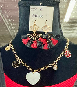Flowered Charm Necklace