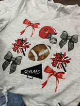 Load image into Gallery viewer, Rams Football Graphic Tee
