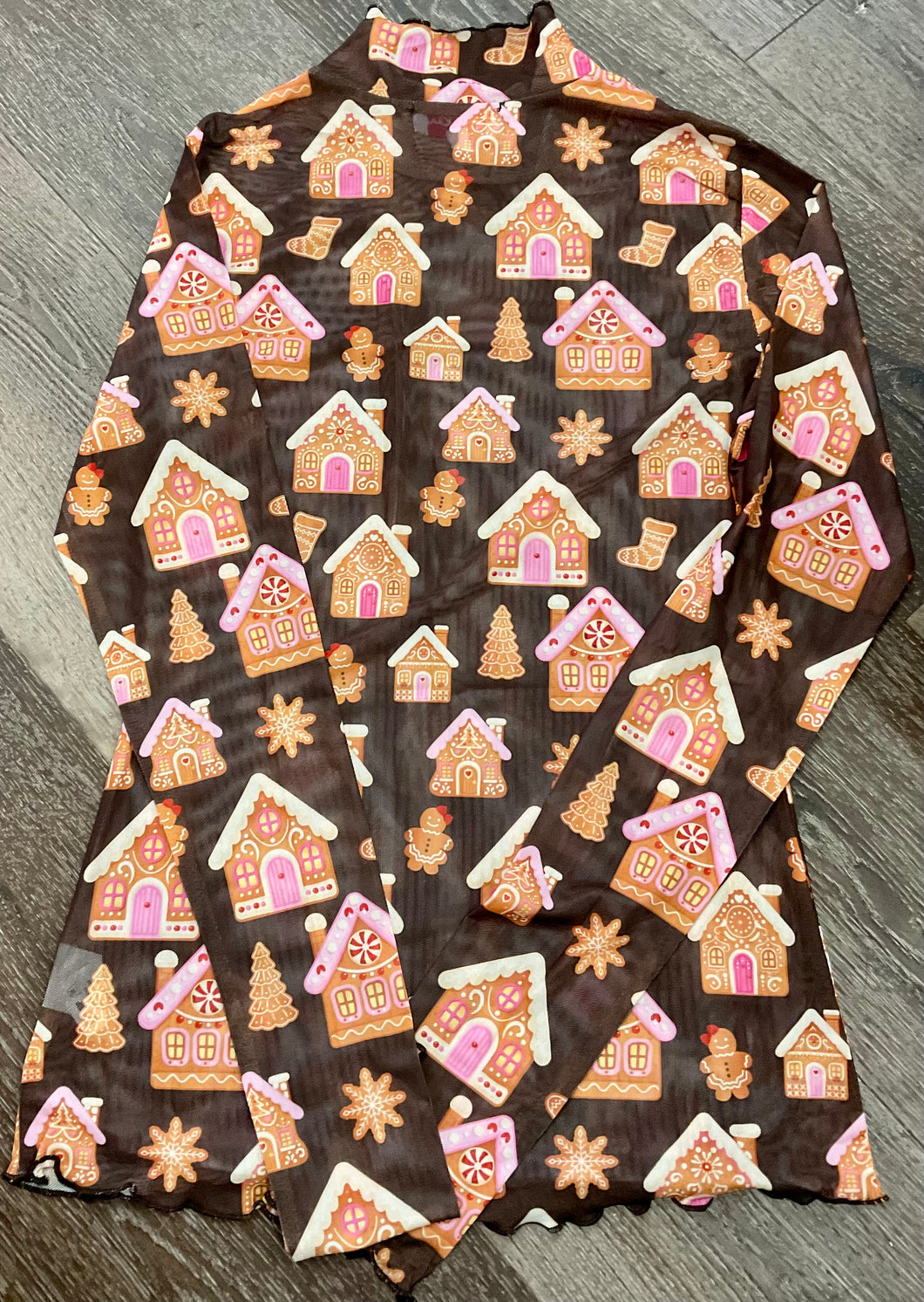 Gingerbread Mesh Top