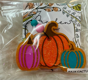 3 pumpkins Car Freshie