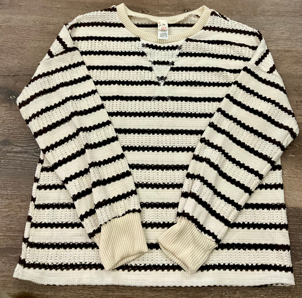 Striped Knit Top