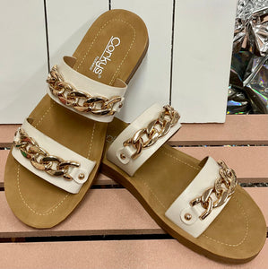 Seeing Double Ivory Sandal