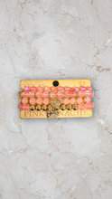 Load image into Gallery viewer, Blush &amp; Gold Heart Bracelet Stack
