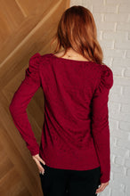 Load image into Gallery viewer, Ask A Question Ruched Sleeve Top
